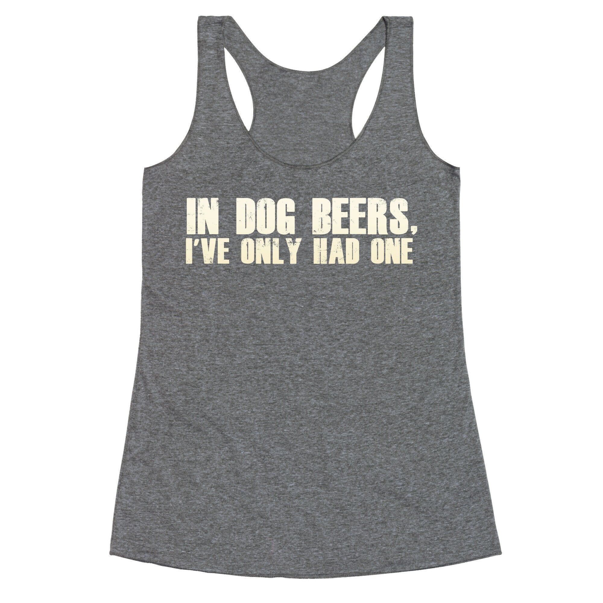 In Dog Beers Racerback Tank